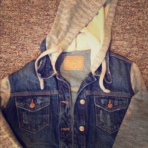 Jean Jacket w/ Hood!